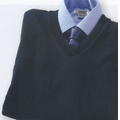 Edwards Unisex Jersey Stitch V-Neck Sweater